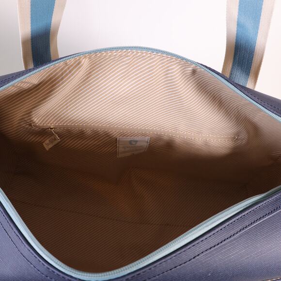 Spartina 449 Armada Travel Duffle Bag - Navy Blue Stripe - NWT - Picture 6 of 8